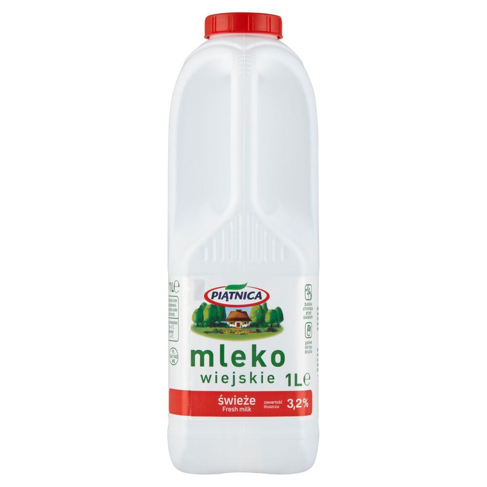 Piątnica Mleko wiejskie 3,2 % 1 l. /szt.